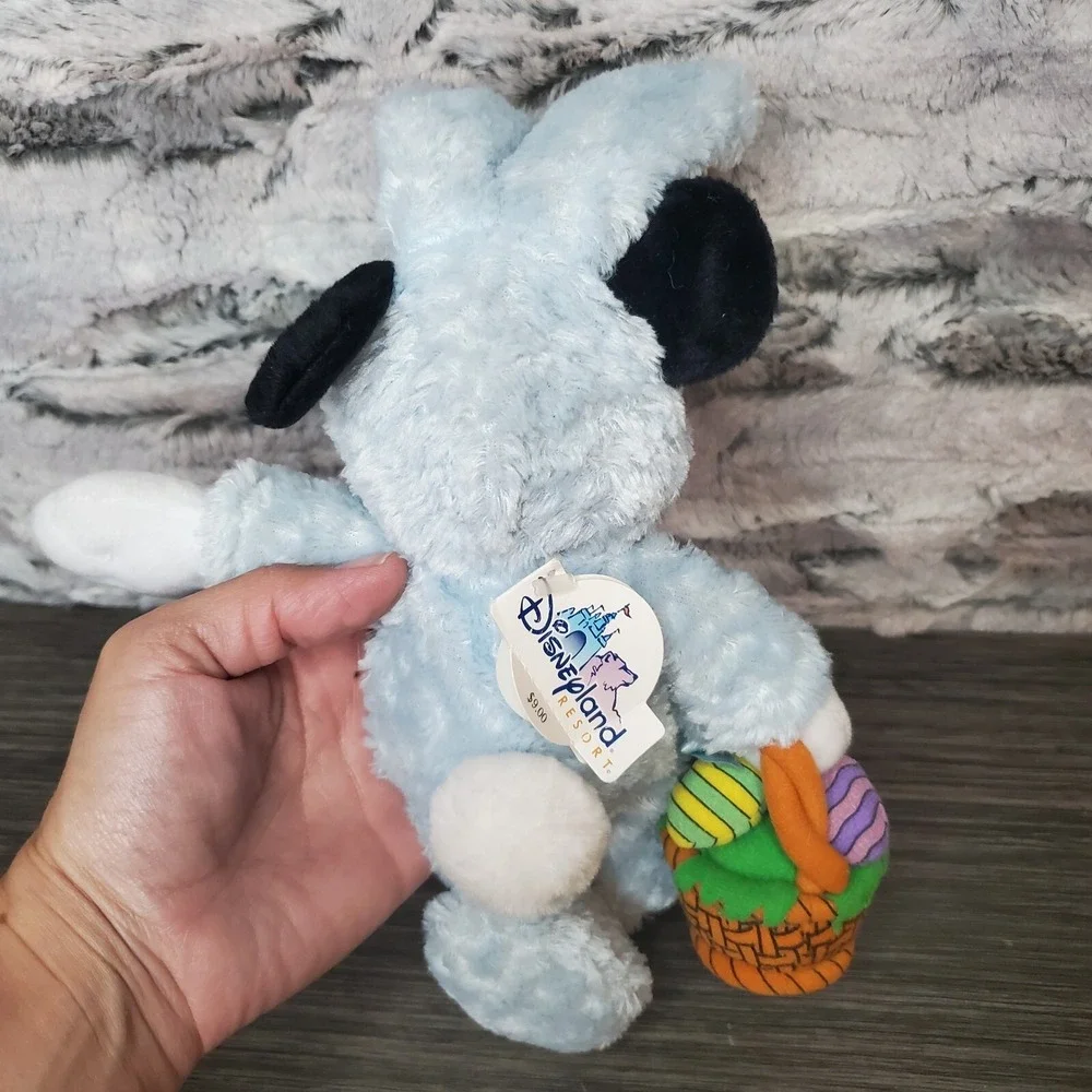 Disneyland  Mickey Mouse Easter Plush In Blue Bunny Suit With‎ Eggs / Basket 10